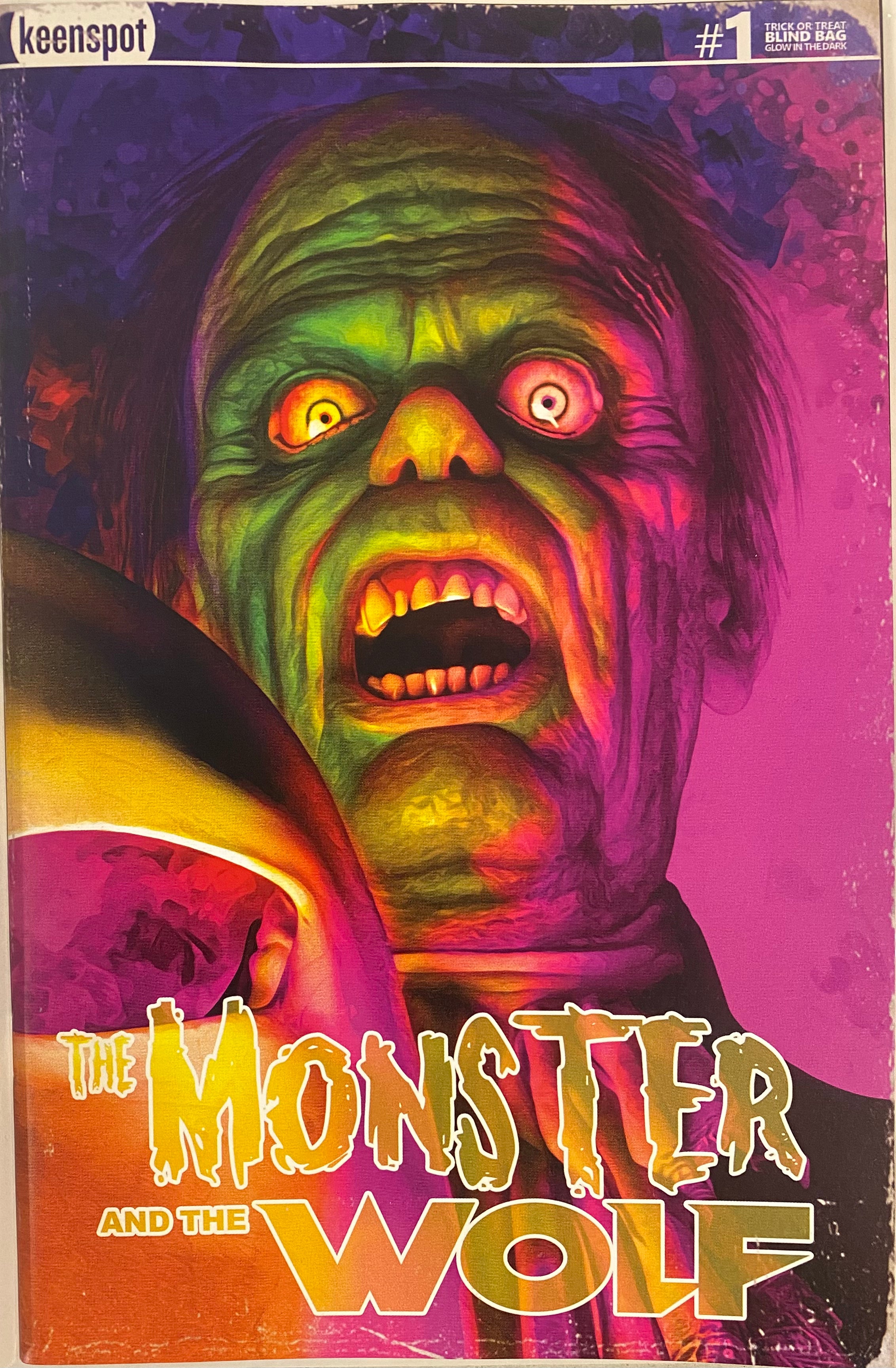 Mark Spears Monsters: The Monster and the Wolf #1 Blind Bag A68 Glow in the Dark Variant