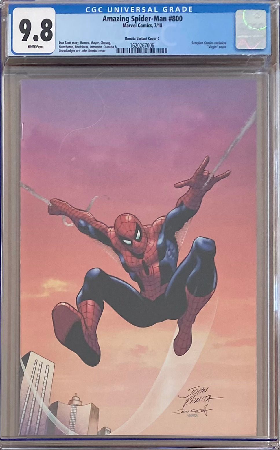 Amazing Spider-Man #800 Scorpion Comics/Romita Variant C CGC 9.8