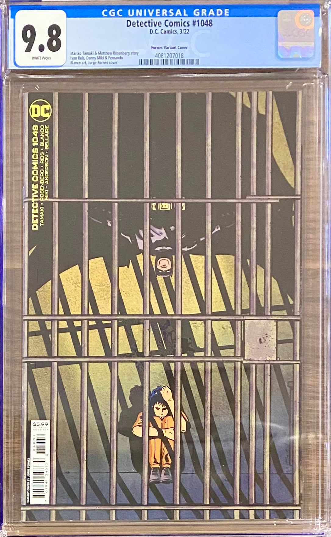 Detective Comics #1048 Fornes 1:25 Retailer Incentive Variant CGC 9.8
