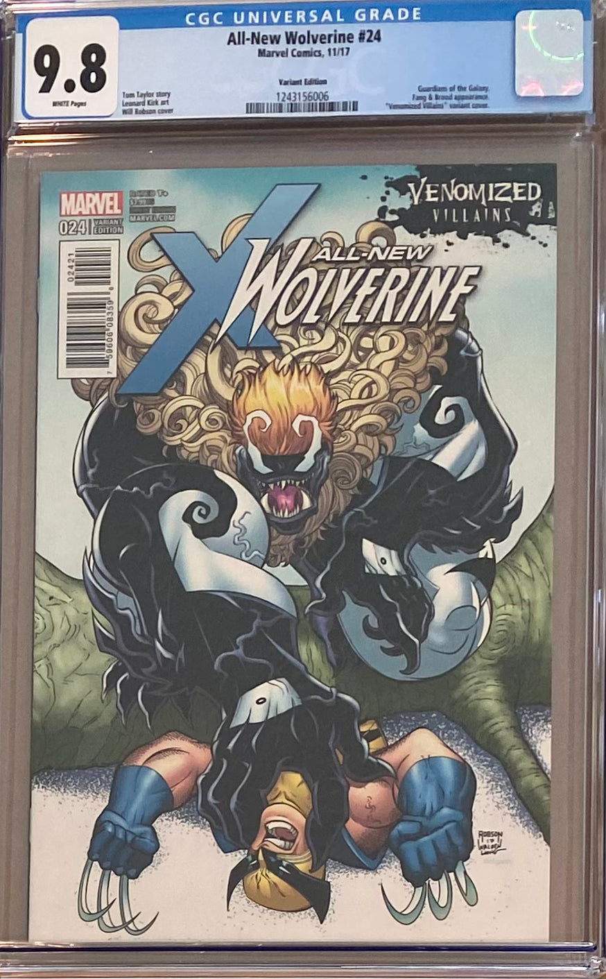 All-New Wolverine #24 Robson Venomized Variant CGC 9.8