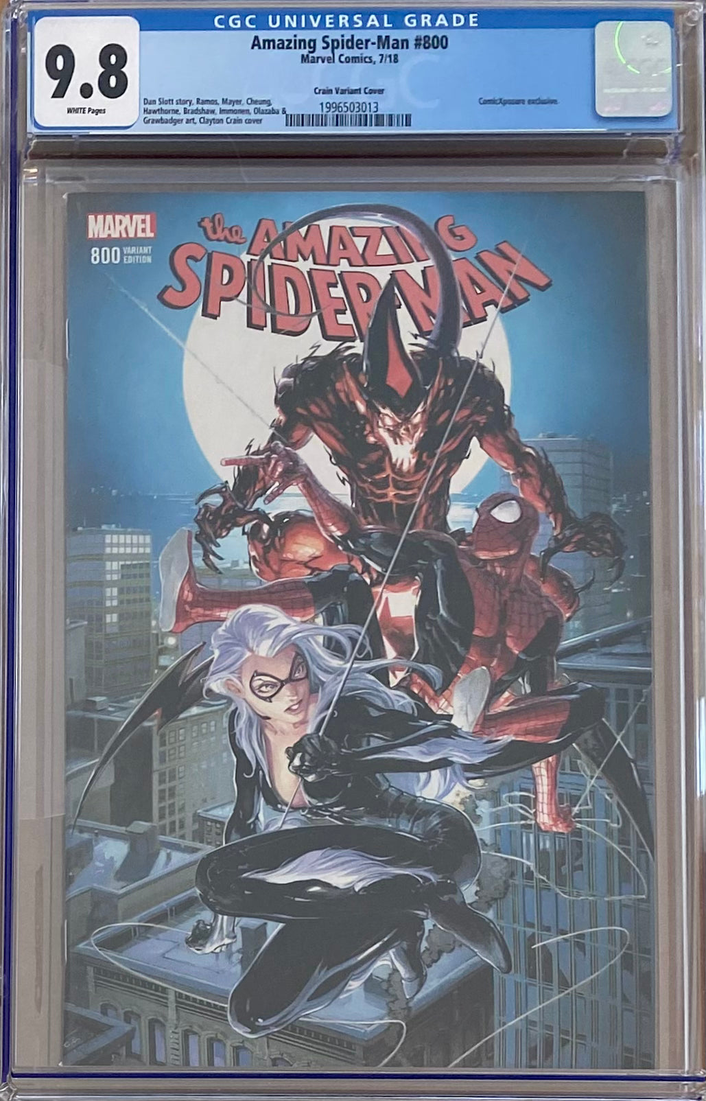 Amazing Spider-Man #800 ComicXposure/Crain Variant CGC 9.8