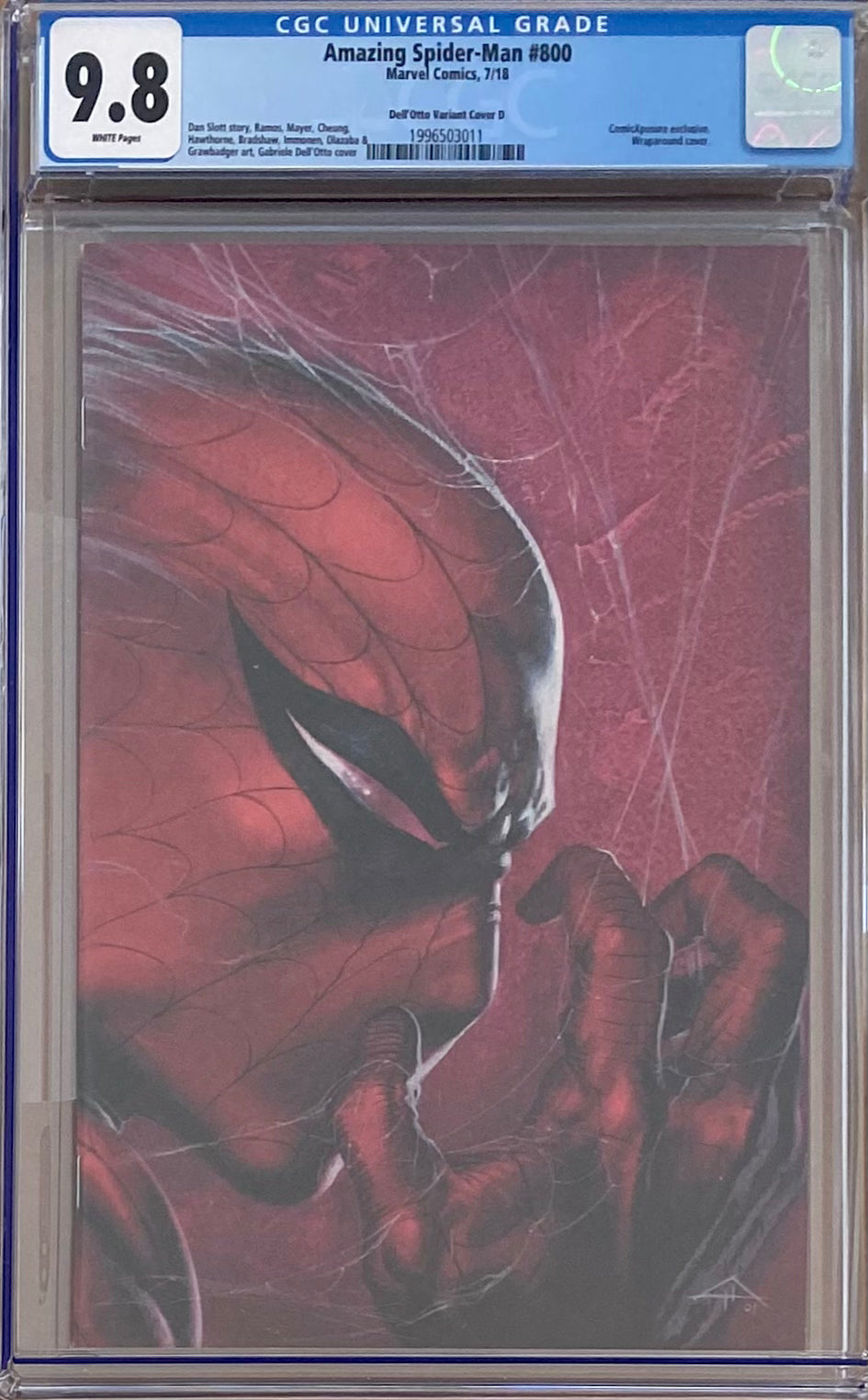 Amazing Spider-Man #800 ComicXposure/Dell'Otto Variant D CGC 9.8