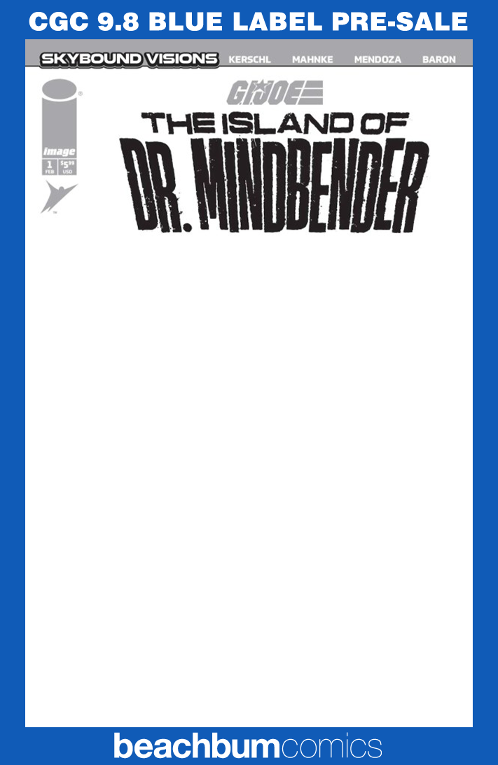 G.I. Joe: The Island of Dr. Mindbender #1 Blank Sketch Variant CGC 9.8