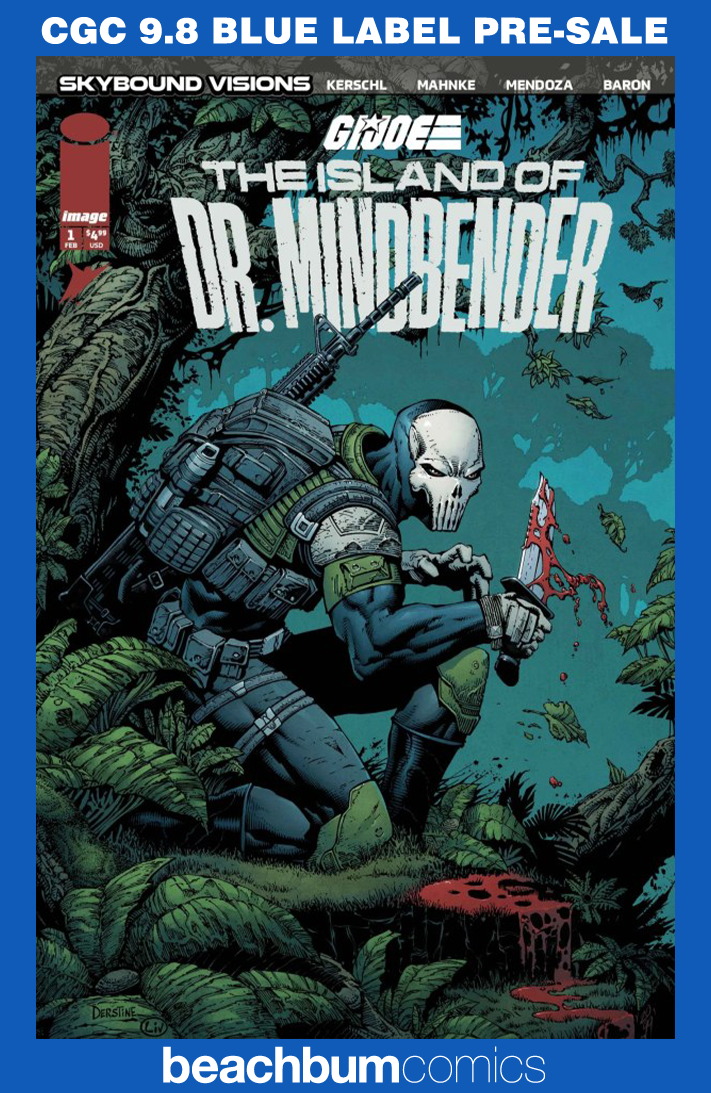 G.I. Joe: The Island of Dr. Mindbender #1 Derstine 1:50 Retailer Incentive Variant CGC 9.8