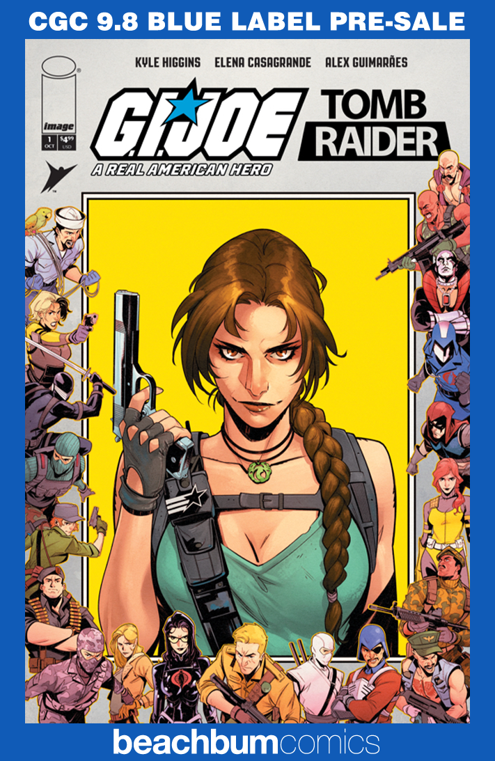 G.I. Joe: A Real American Hero/Tomb Raider #1 Tammetta 1:100 Foil Retailer Incentive Variant CGC 9.8
