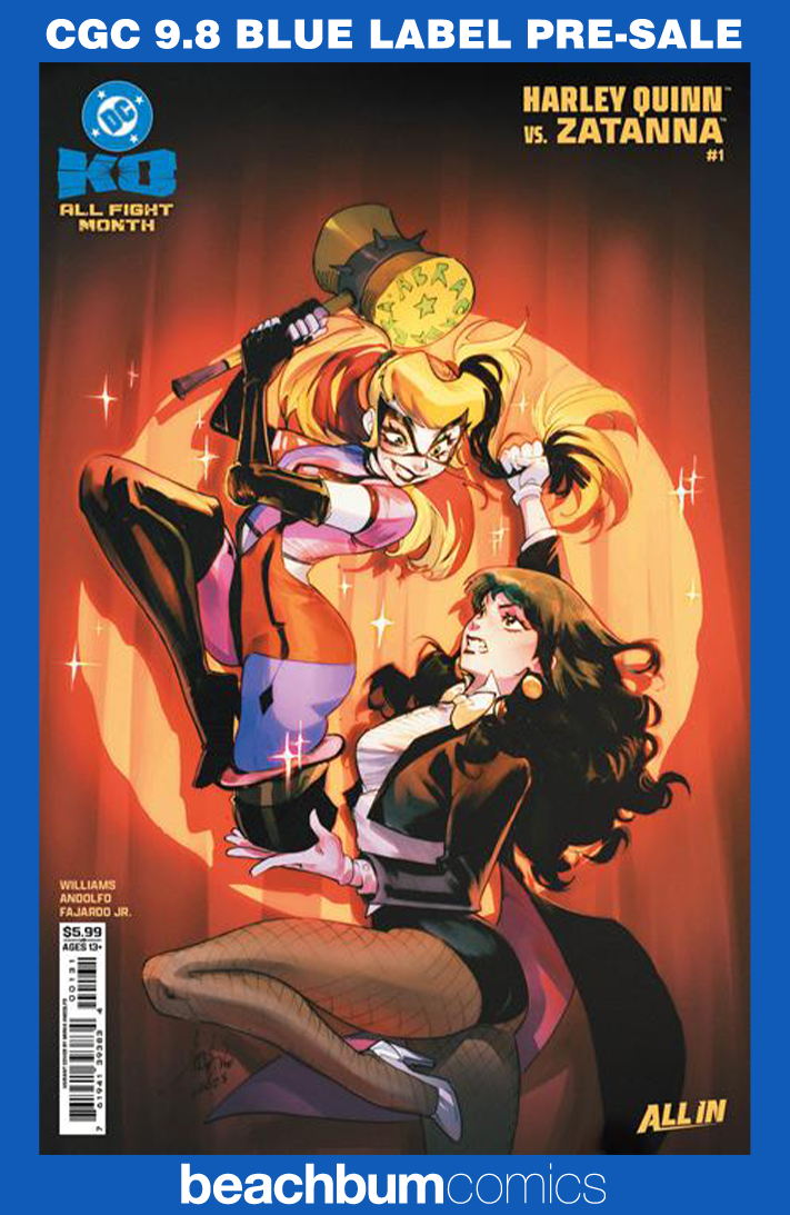 DC K.O.: Harley Quinn vs. Zatanna #1 Andolfo Variant CGC 9.8