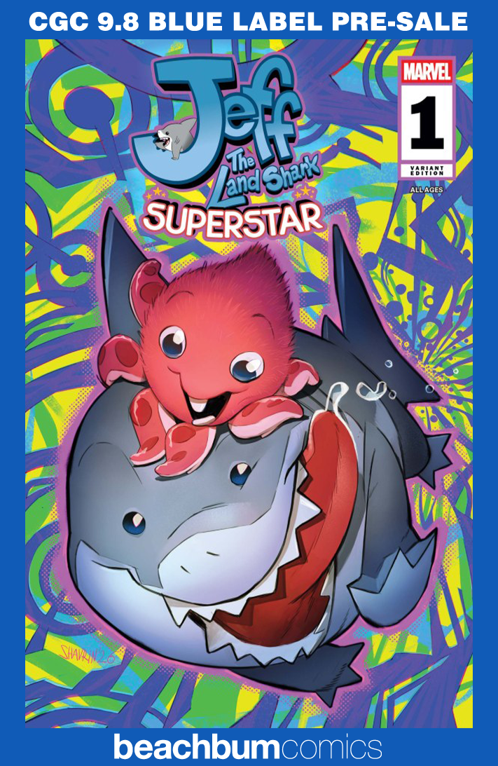 Jeff the Land Shark: Superstar #1 Shavrin 1:25 Retailer Incentive Variant CGC 9.8
