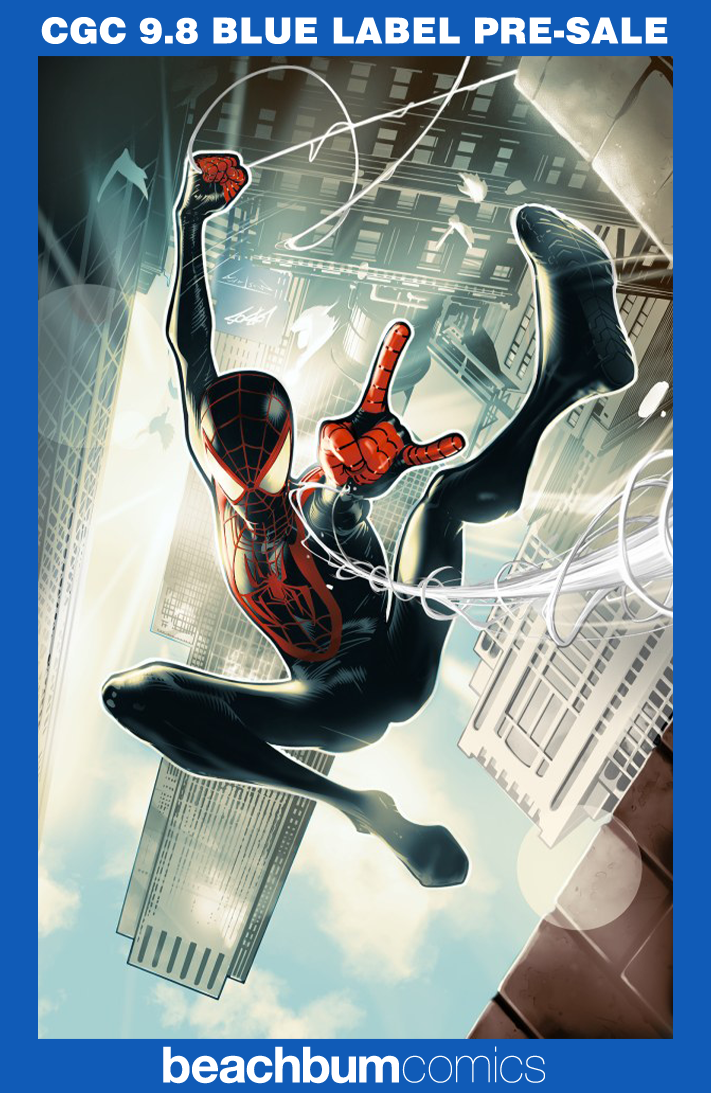 Miles Morales: Spider-Man #1 Villalobos 1:100 Virgin Retailer Incentive Variant CGC 9.8