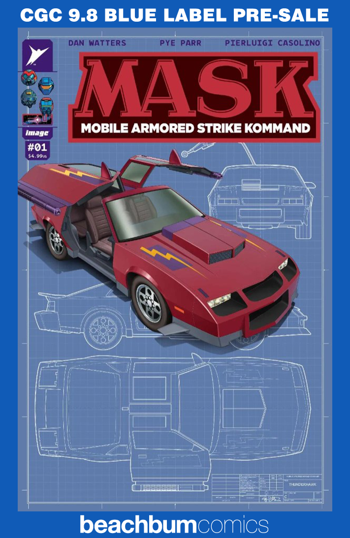 M.A.S.K. #1 - Cover H - Su 1:50 Retailer Incentive Variant CGC 9.8 (MASK)