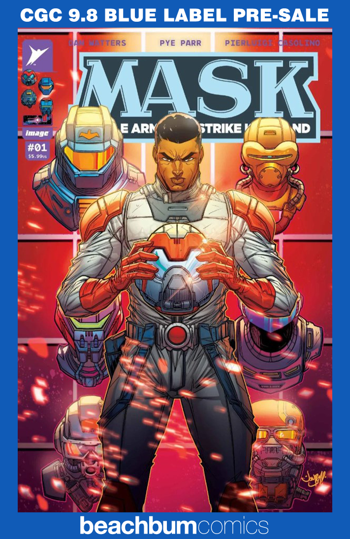 M.A.S.K. #1 - Cover I - Meyers 1:100 Foil Retailer Incentive Variant CGC 9.8 (MASK)