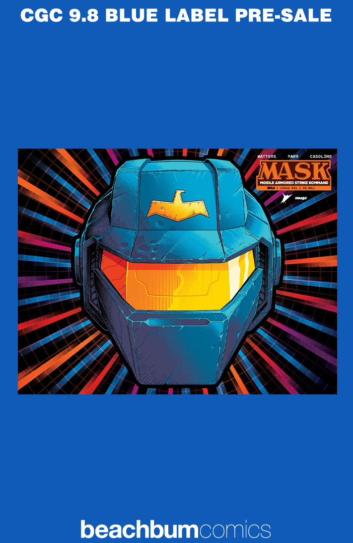 M.A.S.K. #1 - Cover Q - Parr V.E.N.O.M. Wraparound Die-Cut Foil Mask Variant CGC 9.8 (MASK)