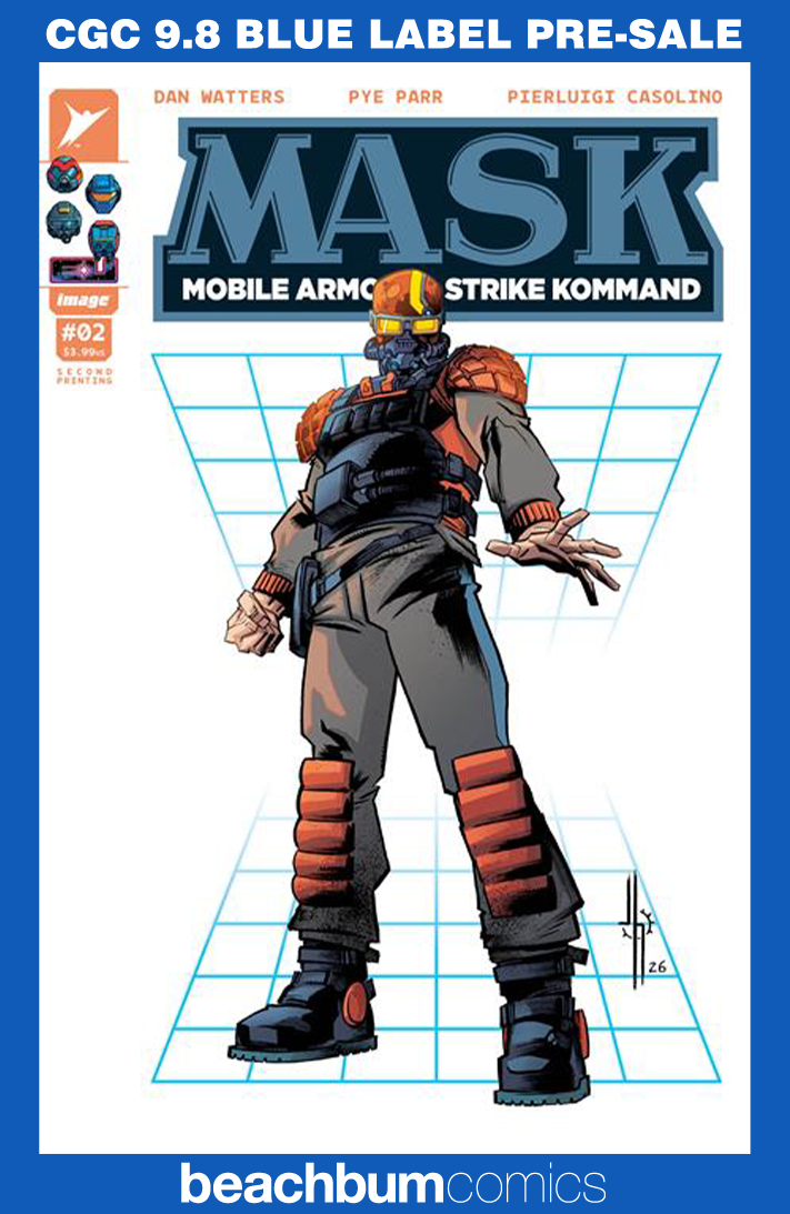 M.A.S.K. #2 Second Printing Howard Variant CGC 9.8 (MASK)