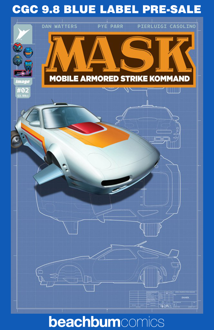 M.A.S.K. #2 Su 1:50 Retailer Incentive Variant CGC 9.8 (MASK)