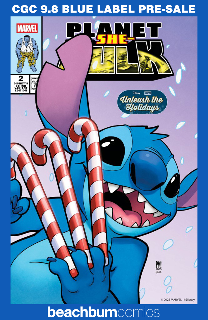 Planet She-Hulk #2 Medina Disney Stitch Unleash the Holidays Variant CGC 9.8