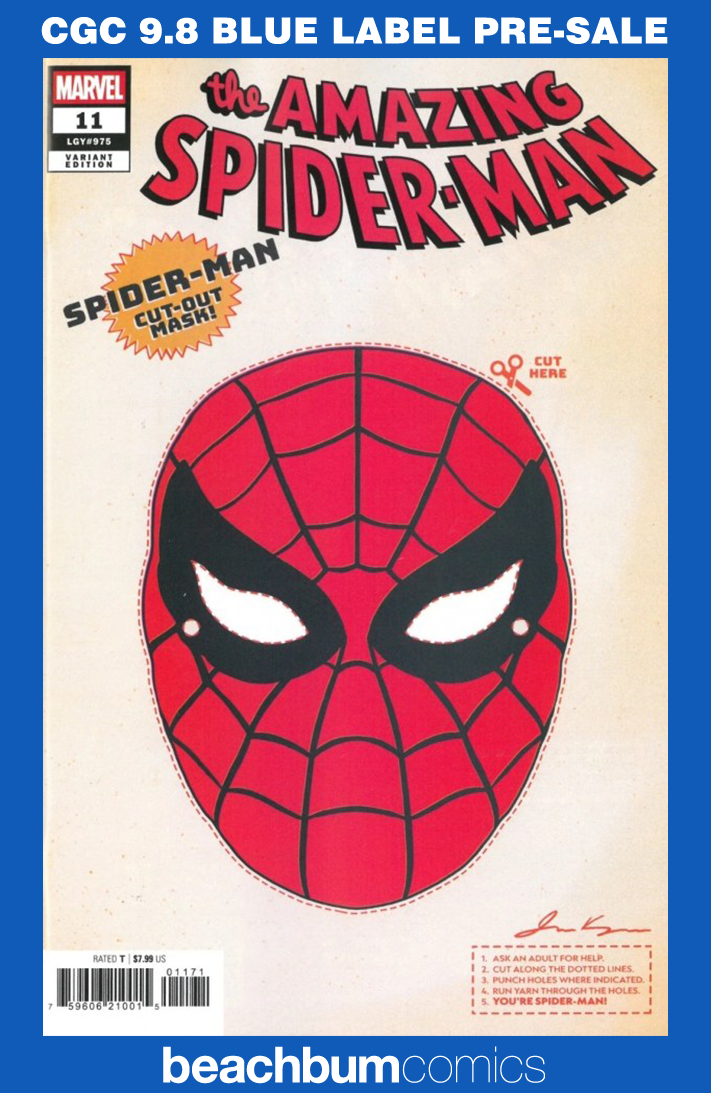 Amazing Spider-Man #11 Kerigan Retro Halloween Mask Variant CGC 9.8