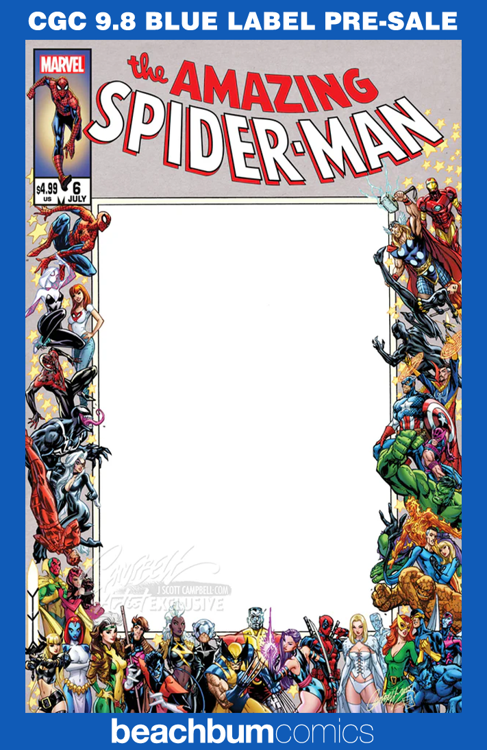 Amazing Spider-Man #6 Campbell Exclusive A - "Sketch Blank" - CGC 9.8