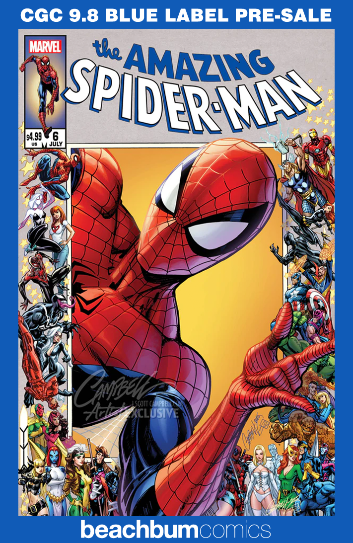 Amazing Spider-Man #6 Campbell Exclusive B - "Spider-Man" - CGC 9.8
