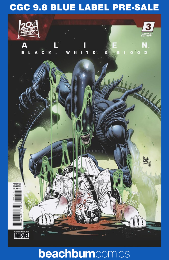 Alien: Black, White & Blood #3 Siqueira Variant CGC 9.8