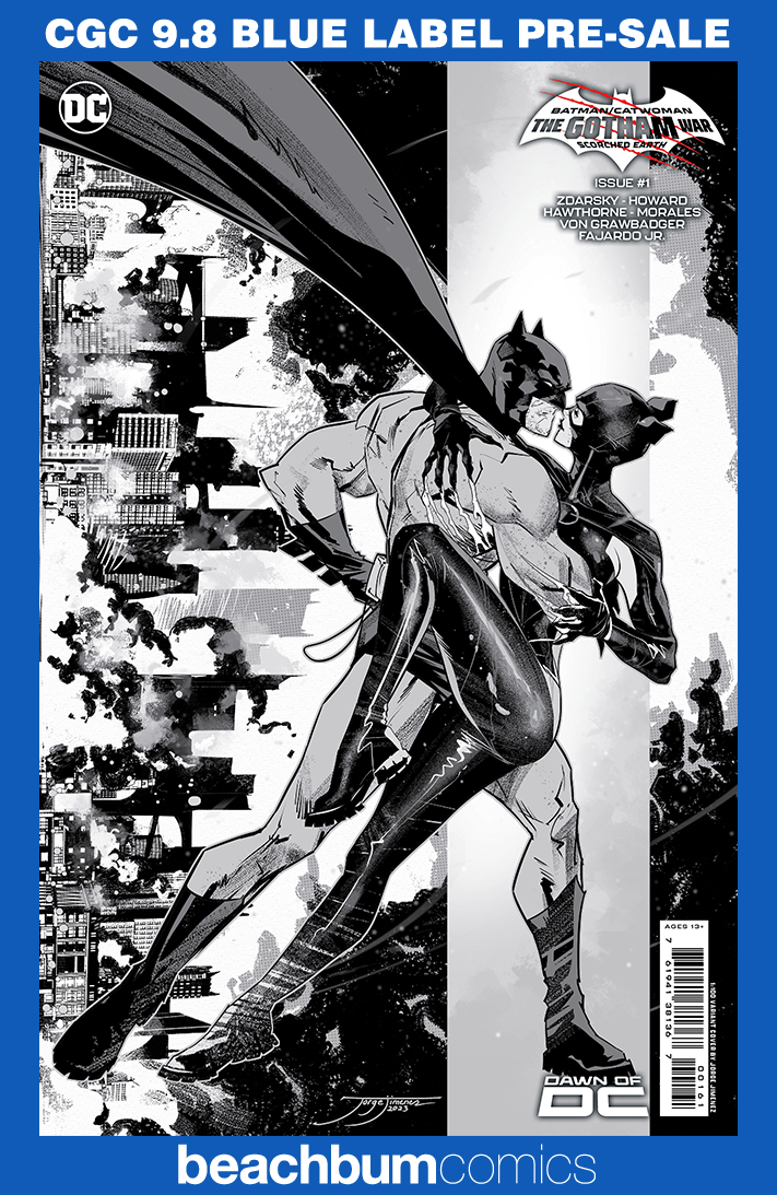 Batman/Catwoman: The Gotham War - Scorched Earth #1 Jimenez 1:100 B/W Retailer Incentive Variant CGC 9.8