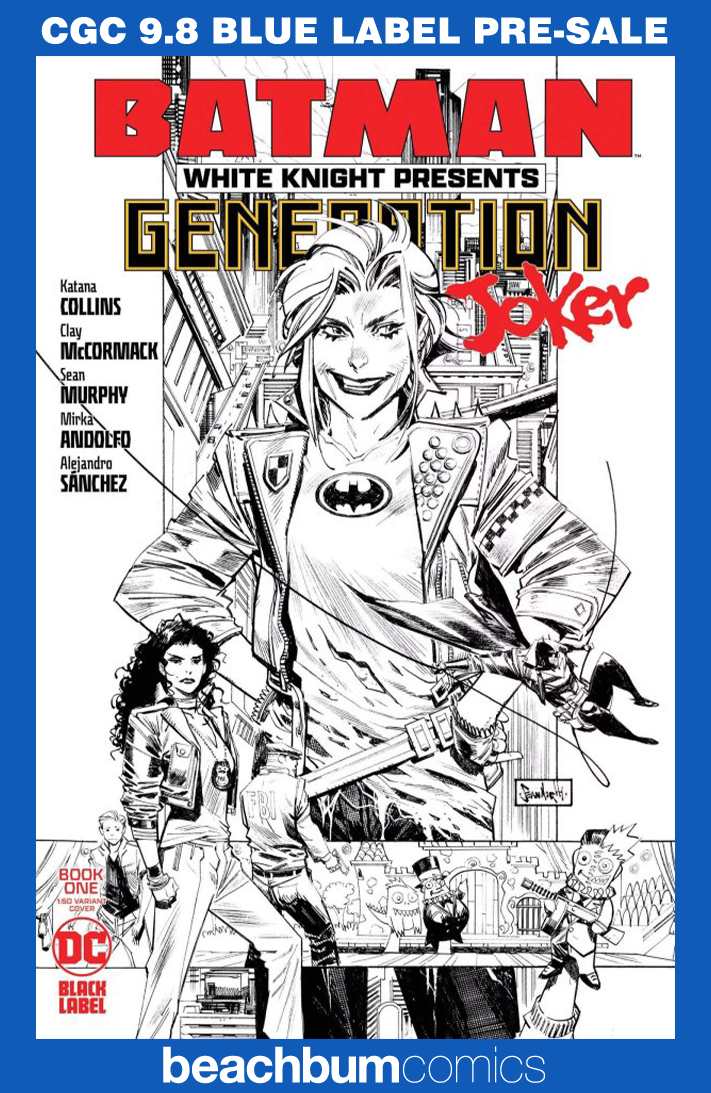 Batman: White Knight Presents - Generation Joker #1 Murphy 1:50 B/W Retailer Incentive Variant CGC 9.8