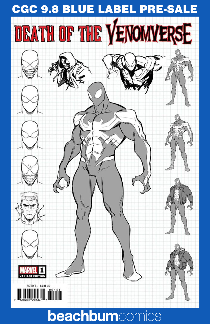 Death of the Venomverse #1 Coello Design Variant CGC 9.8