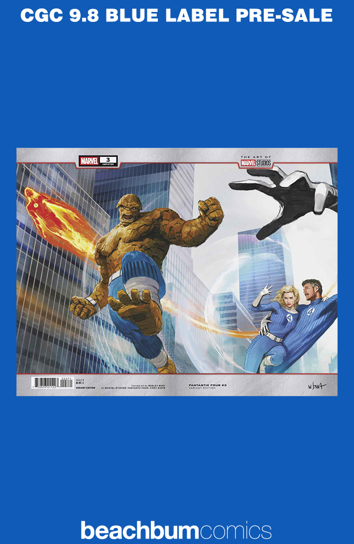 Fantastic Four #3 Burt Marvel Studios Wraparound Variant CGC 9.8