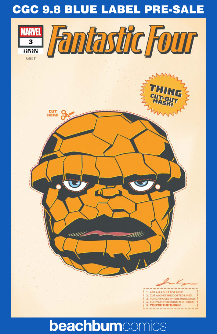 Fantastic Four #3 Kerigan Retro Hallowen Mask Variant CGC 9.8