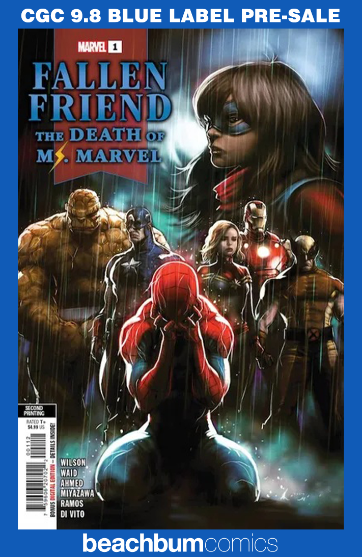 Fallen Friend #1 Second Printing CGC 9.8