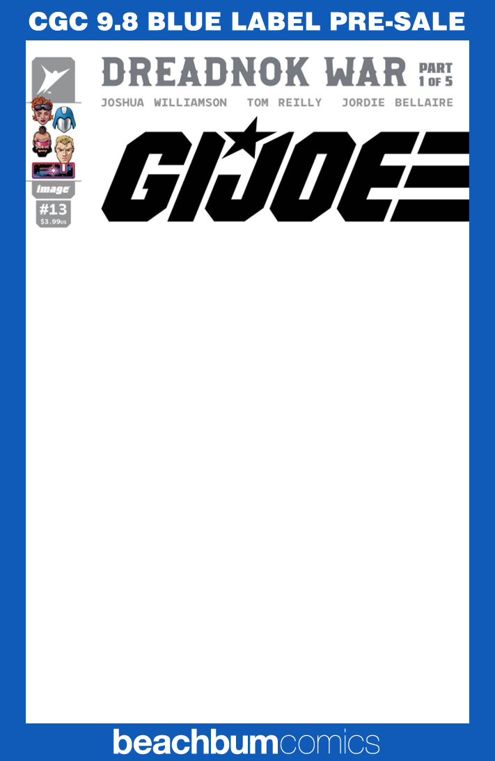 G.I. Joe #13 Blank Sketch Variant CGC 9.8