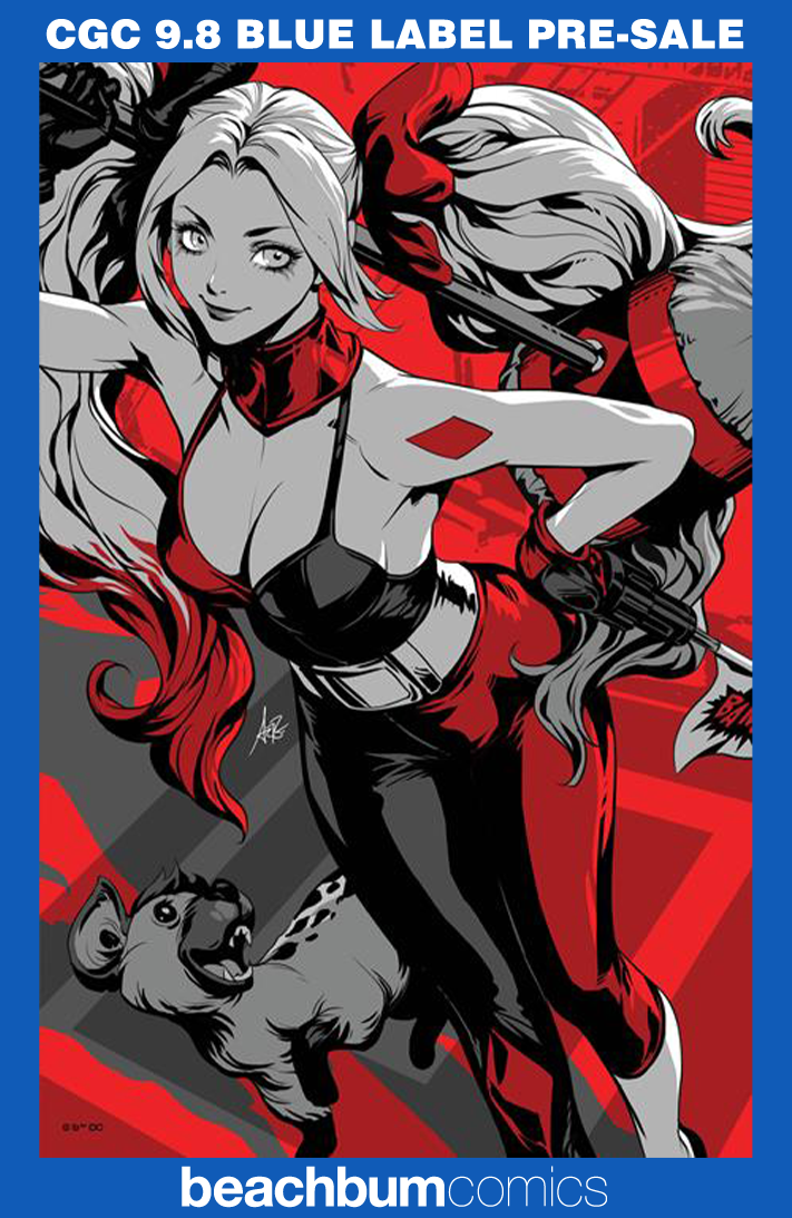 Harley Quinn: Black + White + Redder #1 Artgerm Foil Variant CGC 9.8