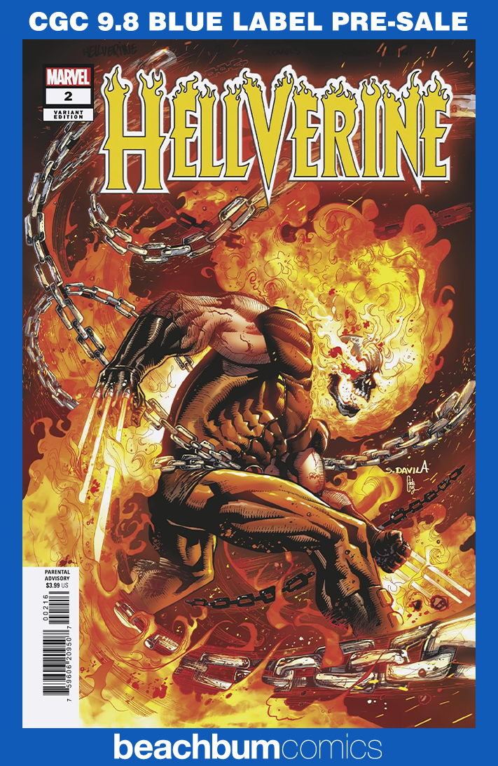 Hellverine #2 Davilla 1:25 Retailer Incentive Variant CGC 9.8