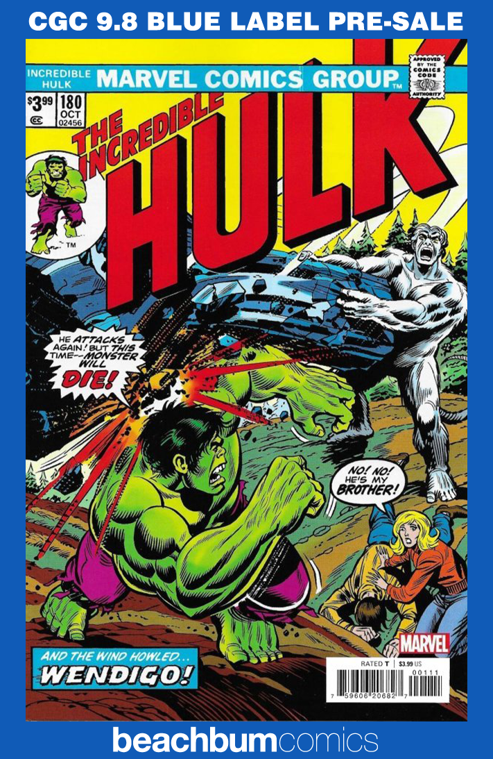 The Incredible Hulk #180 Facsimile Edition CGC 9.8