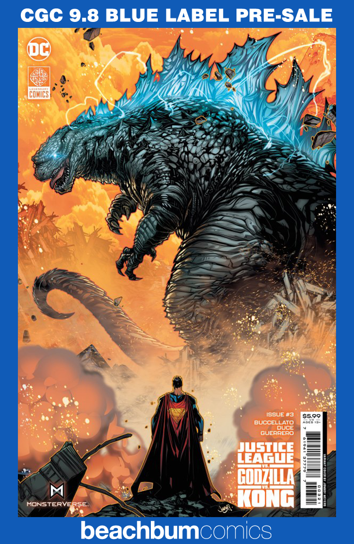 Justice League vs. Godzilla vs. Kong #3 Meyers Variant CGC 9.8