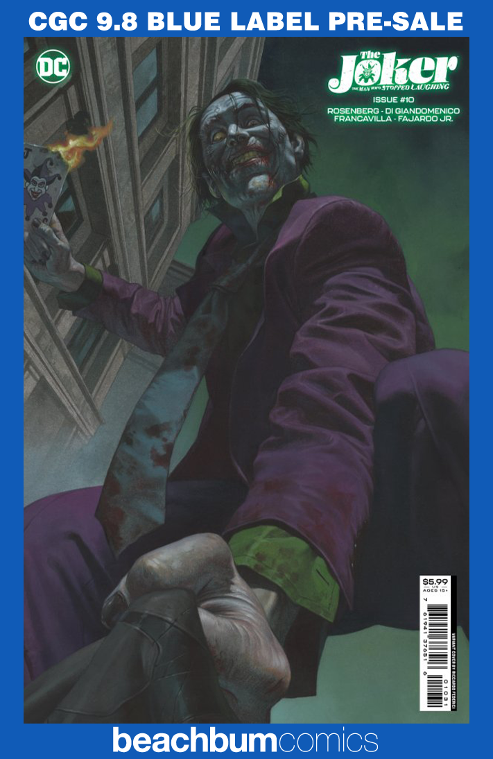 The Joker: The Man Who Stopped Laughing #10 Bermejo Variant CGC 9.8