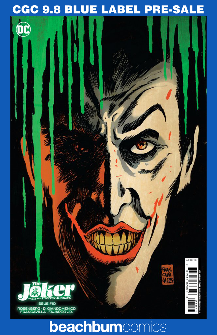 The Joker: The Man Who Stopped Laughing #10 Francavilla 1:25 Retailer Incentive Variant CGC 9.8