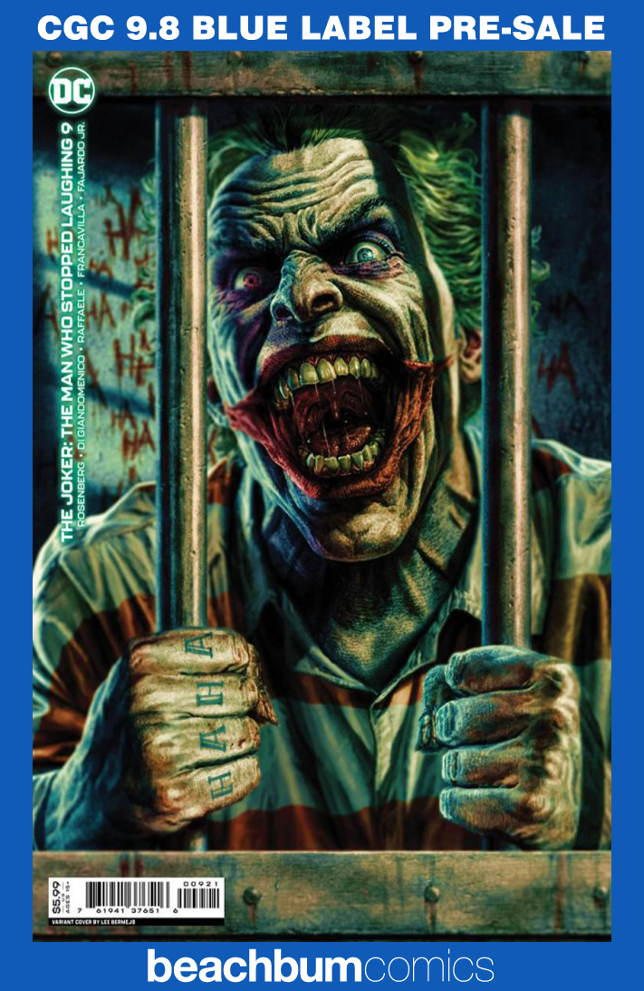 The Joker: The Man Who Stopped Laughing #9 Bermejo Variant CGC 9.8