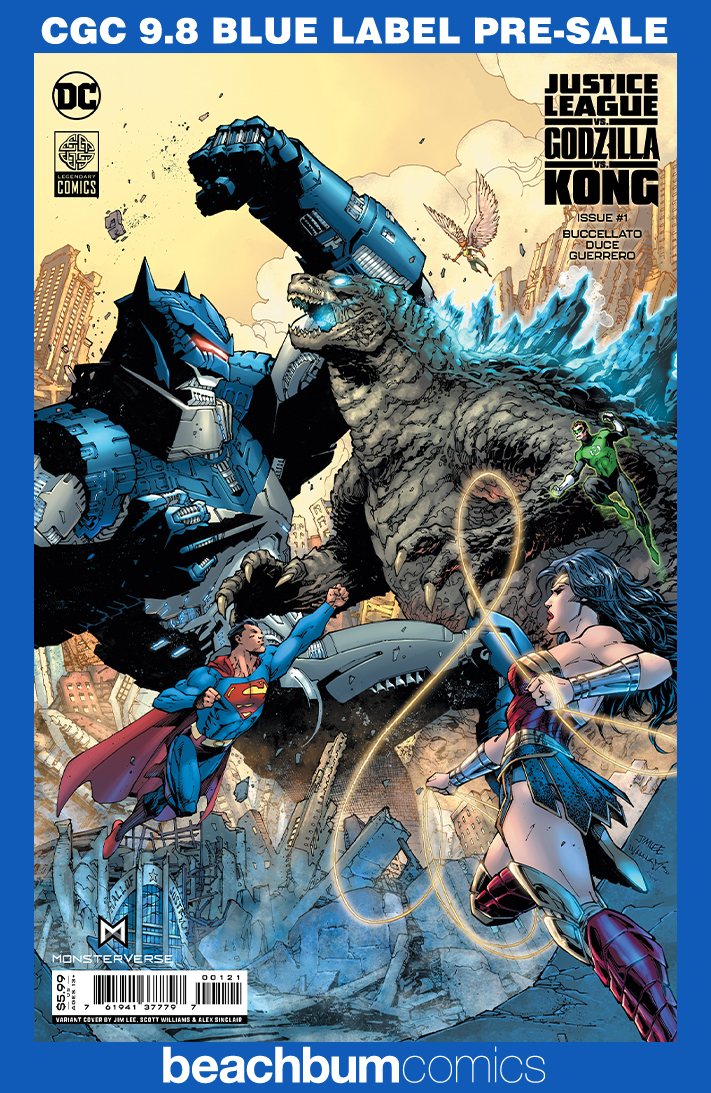 Justice League vs. Godzilla vs. Kong #1 - Cover B - Lee Variant CGC 9.8