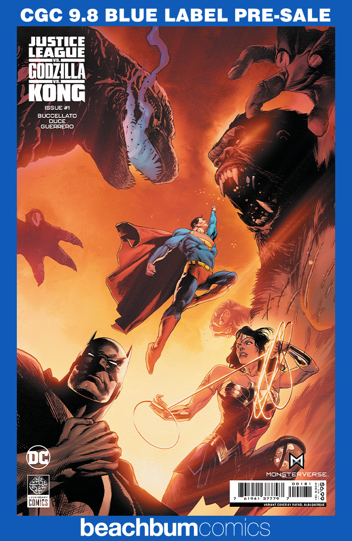 Justice League vs. Godzilla vs. Kong #1 - Cover E- Albuquerque Foil Variant CGC 9.8