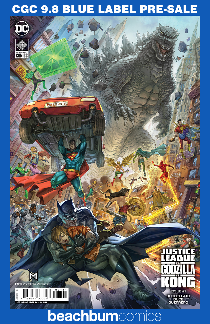 Justice League vs. Godzilla vs. Kong #1 - Cover I - Quah 1:50 Retailer Incentive Variant CGC 9.8