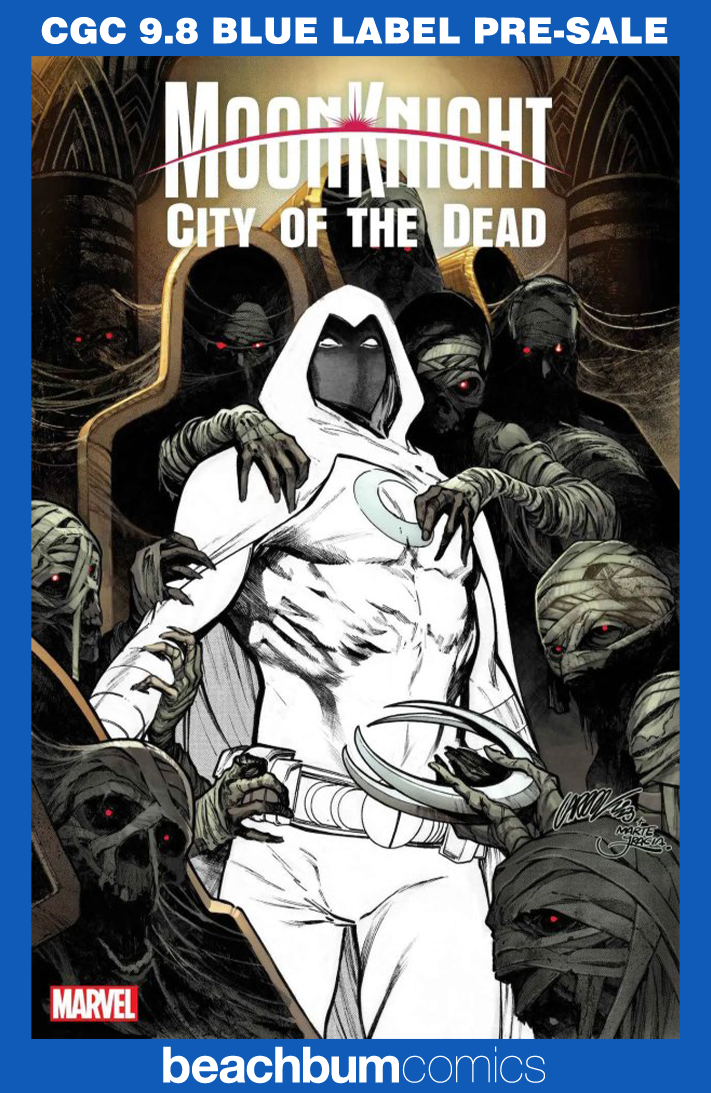 Moon Knight : City of the Dead #1 Larraz Foil Variant CGC 9.8 - New Scarlet Scarab