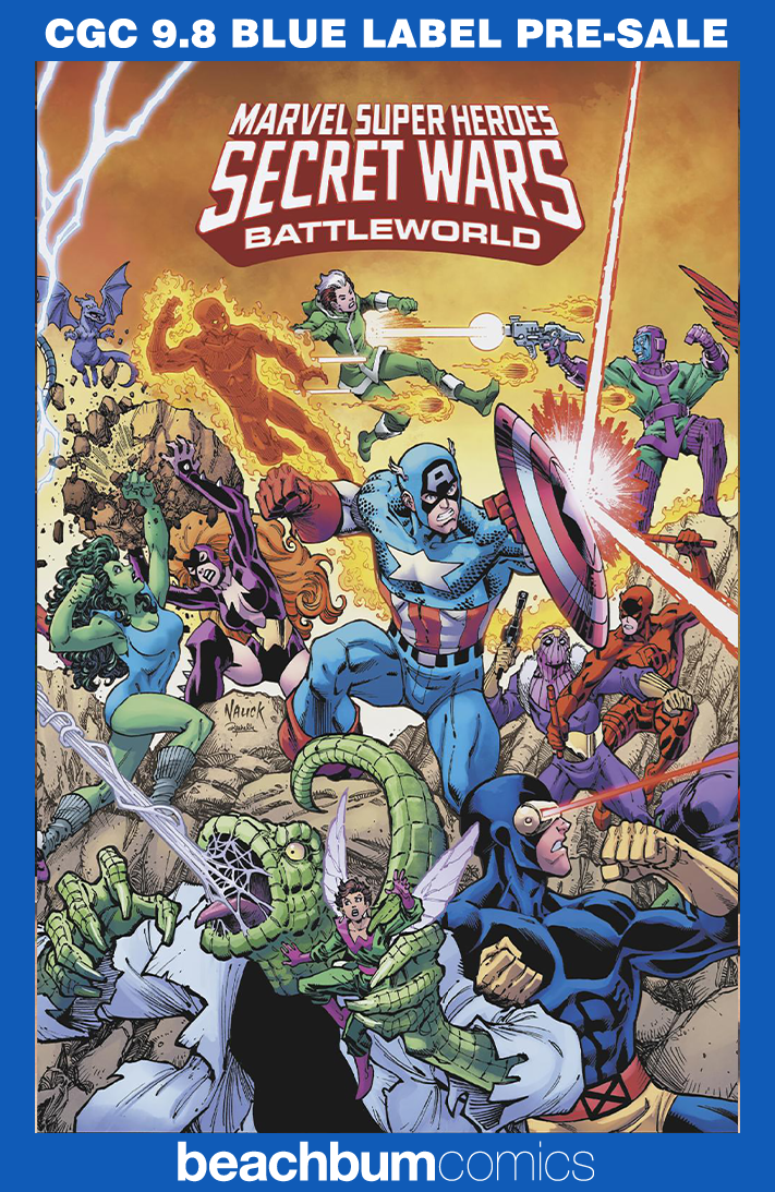 Marvel Super Heroes Secret Wars: Battleworld #2 Nauck Connecting Variant CGC 9.8