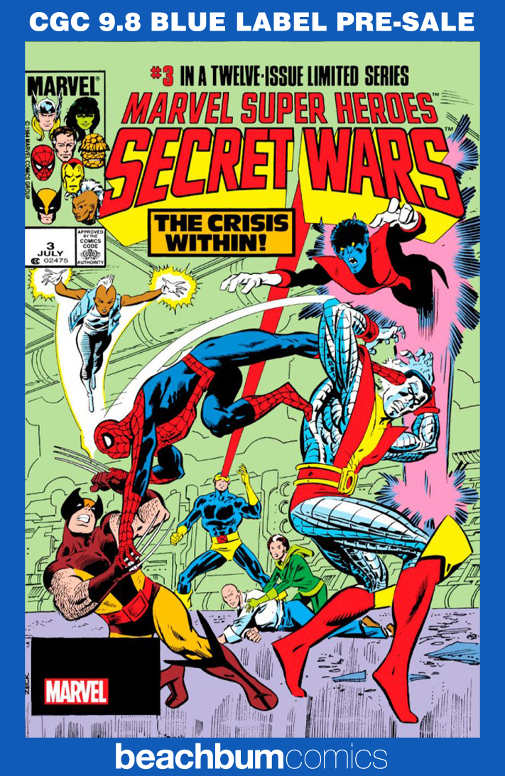 Marvel Super Heroes Secret Wars #3 Facsimile Foil Edition CGC 9.8