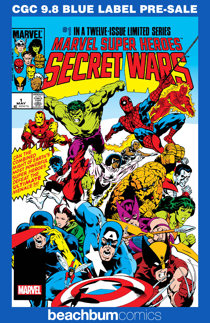 Marvel Super Heroes Secret Wars #1 Facsimile Foil Edition CGC 9.8