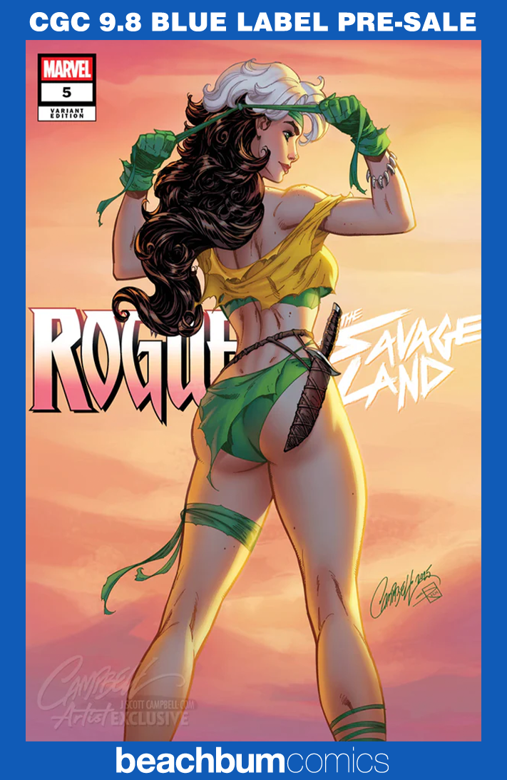 Rogue: The Savage Land #5 Campbell Exclusive C - "Sunset Rogue" - CGC 9.8