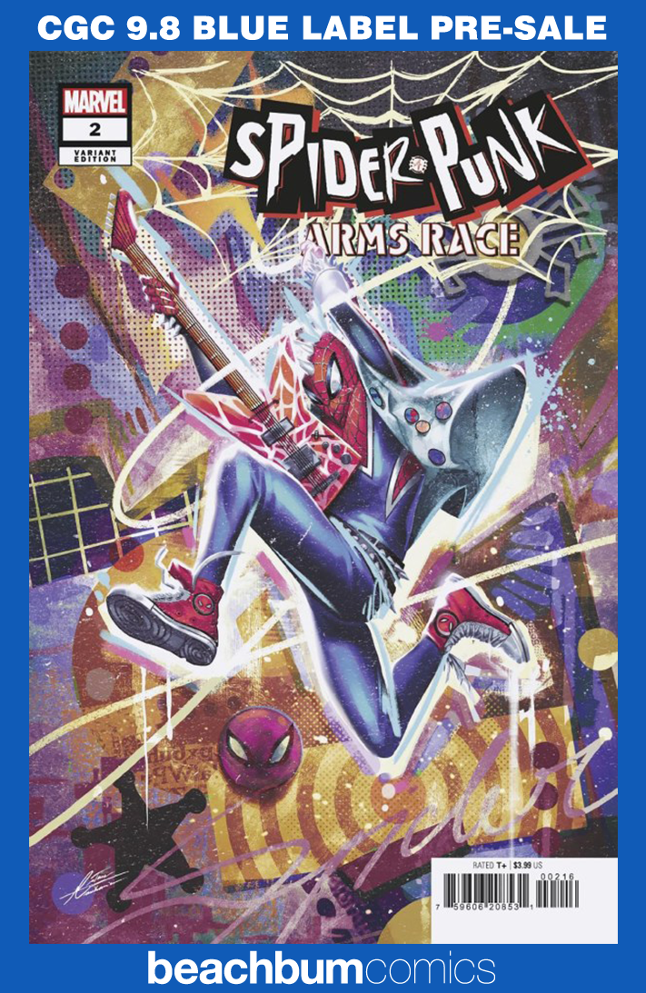 Spider-Punk: Arms Race #2 Manhanini 1:25 Retailer Incentive Variant CGC 9.8