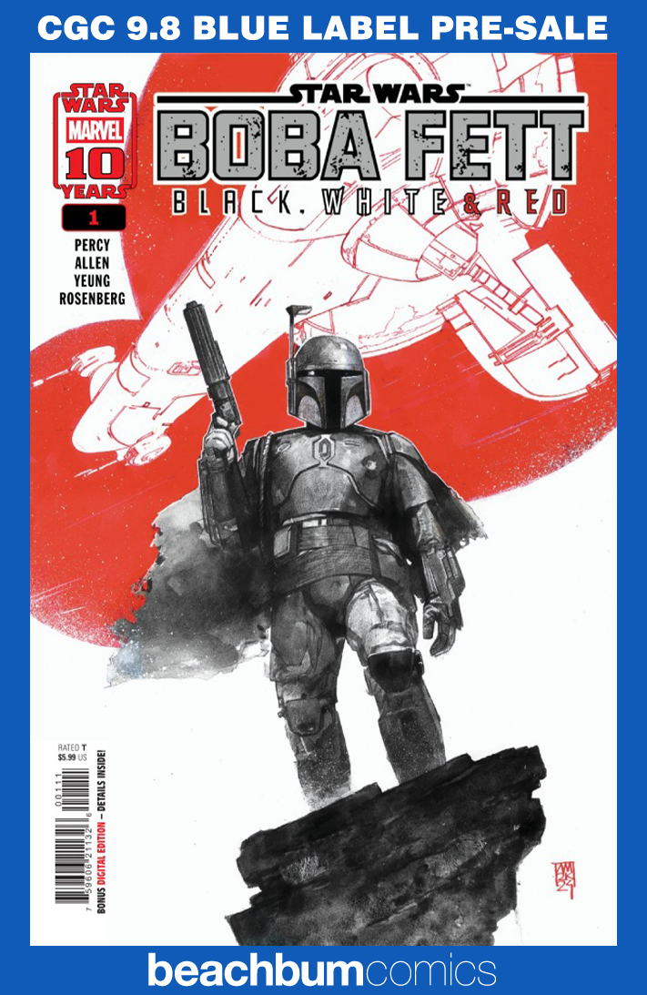 Star Wars: Boba Fett – Black, White & Red #1 CGC 9.8