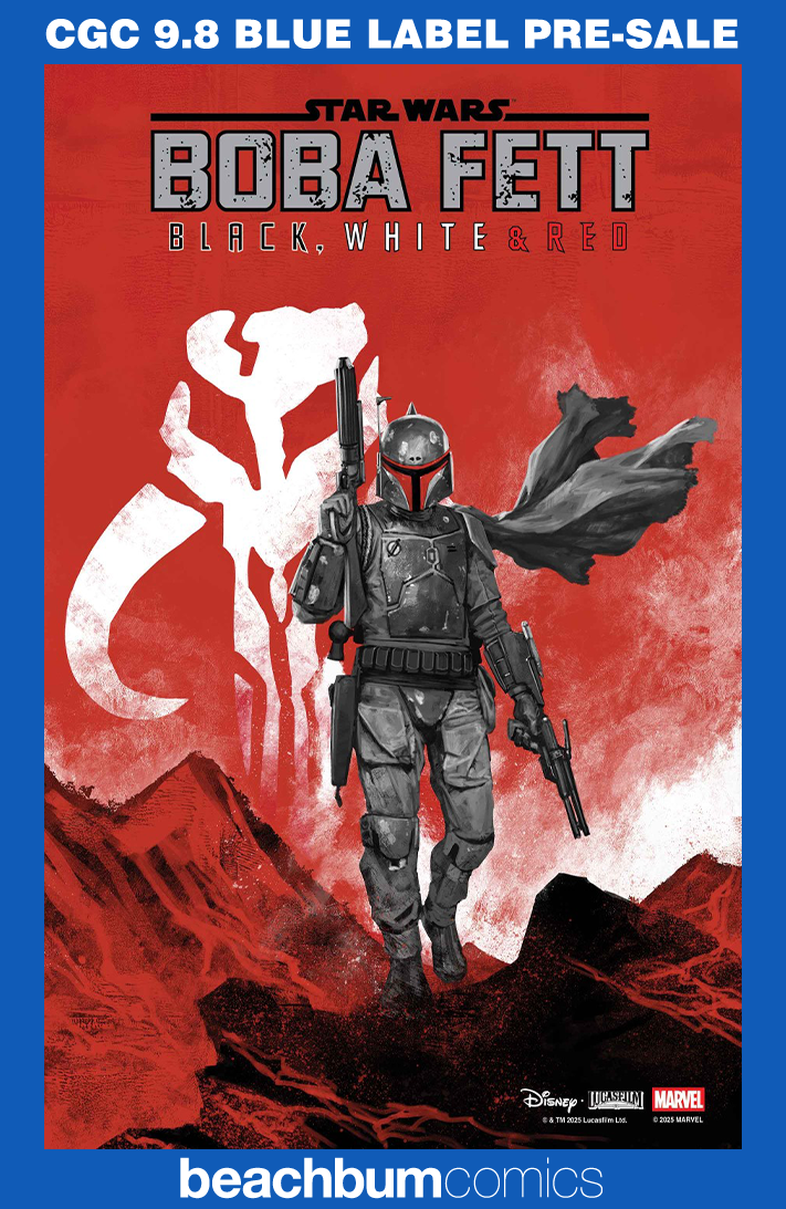 Star Wars: Boba Fett – Black, White & Red #2 Skan Variant CGC 9.8