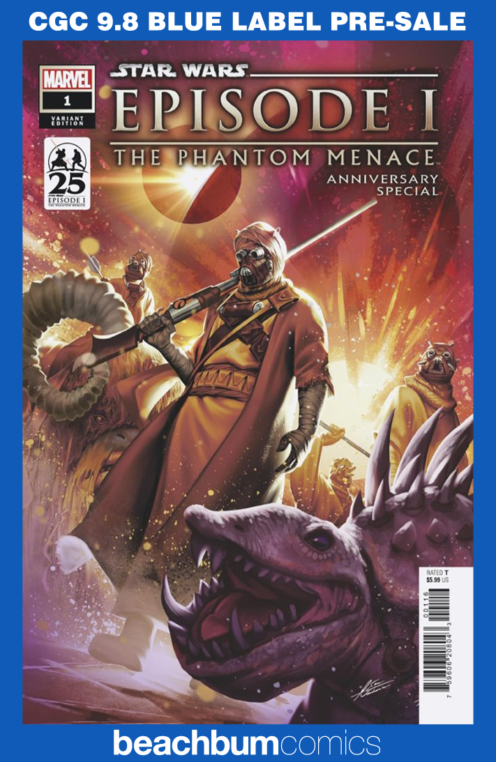 Star Wars: Phantom Menace 25th Anniversary Special #1 Manhanini 1:25 Retailer Incentive Variant CGC 9.8