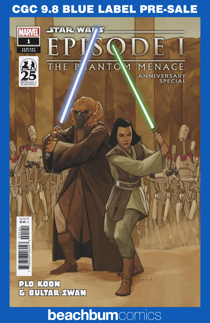 Star Wars: Phantom Menace 25th Anniversary Special #1 Noto Variant CGC 9.8