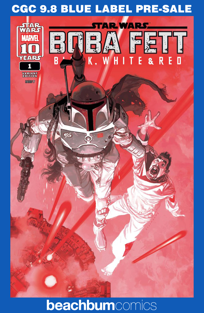 Star Wars: Boba Fett – Black, White & Red #1 Casanovas Variant CGC 9.8